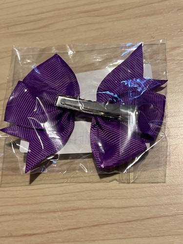 4pcs Girls hair bow clips alligator clips pair ribbon bow children girls 8cm - Picture 7 of 20