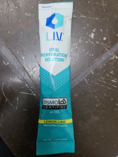 Liquid IV Hydration Multiplier Electrolyte Powder Lemon Lime 30 Total Packets