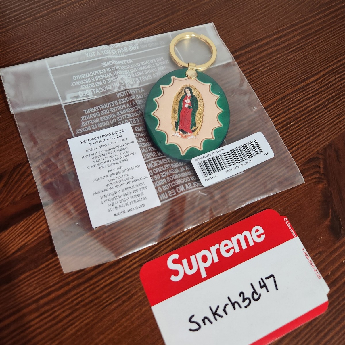 Supreme Guadalupe Leather Keychain Green Made In Italy | eBay Supreme Guadalupe Leather Keychain Green Made In Italy | eBay