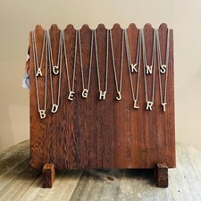NEW Wooden Plank Necklace Jewelry Display Stand for 8 Necklaces, Stand, Brown