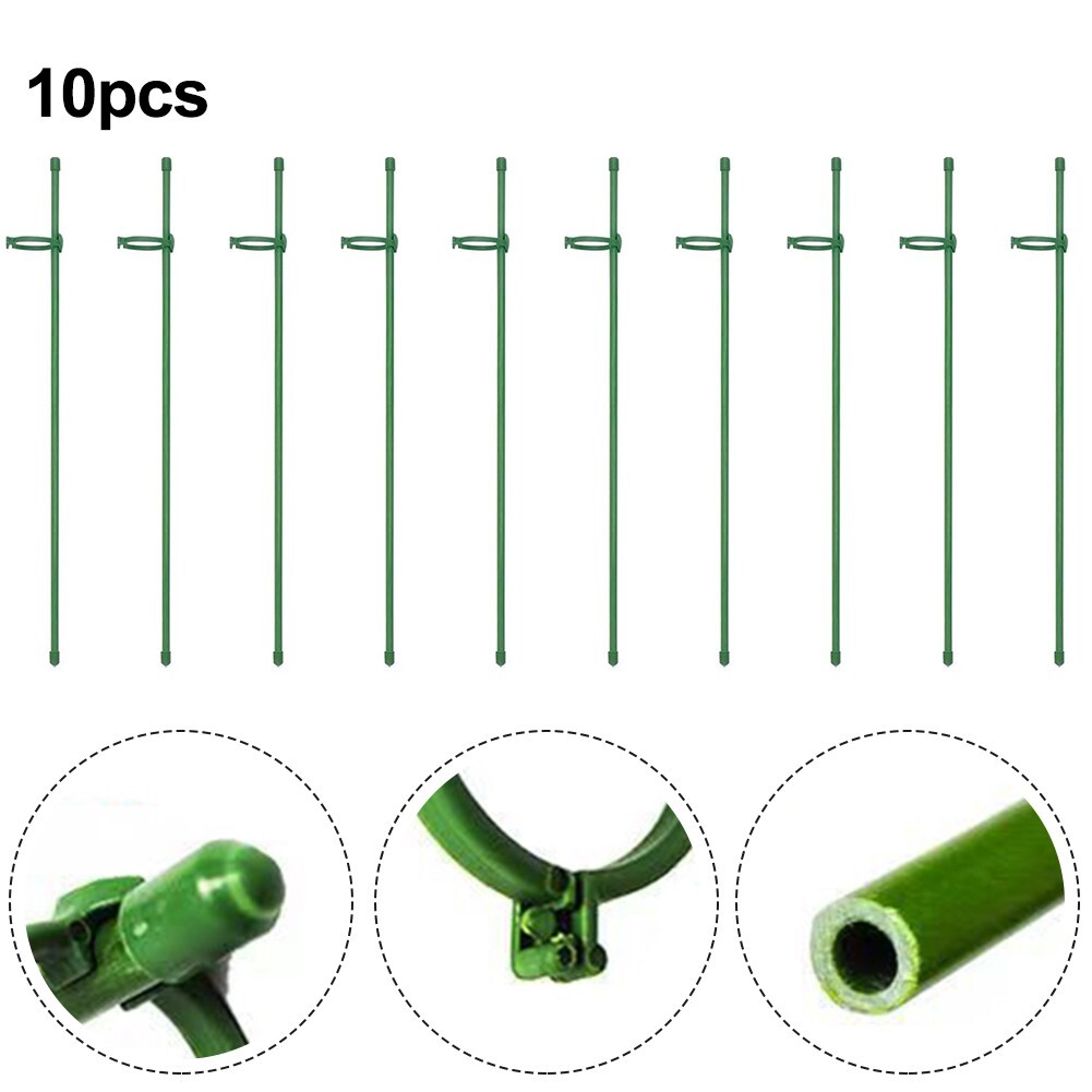 10PCS 30cm Single Stem Flower Plant Support Stakes Sticks Garden Stakes
