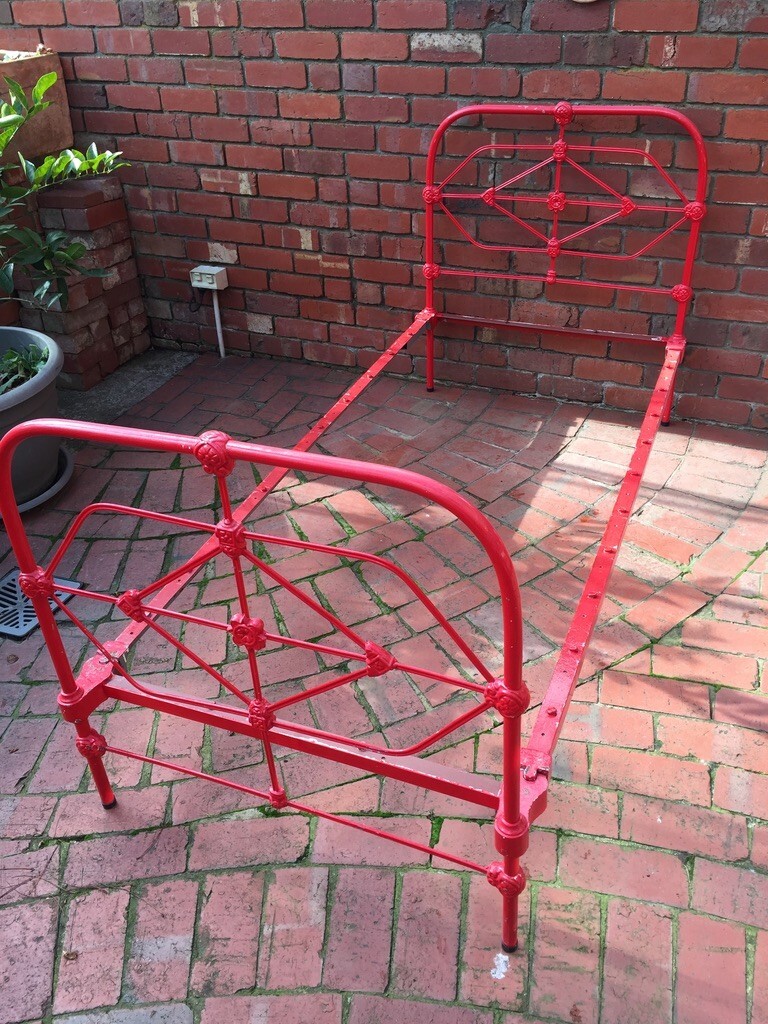 antique cast iron single bed. eBay