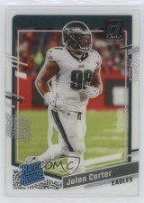2023 Panini Clearly Donruss Rated Rookie Jalen Carter #64 ge5