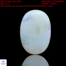 12.95 Cts Natural Fire Opal Ethical Cabochon Gemstone Necklace Making 21x14x5 mm