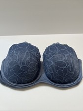 Joyspun Women  s 42D Bra Underwire Wedgewood Blue Lace Lightly Padded