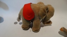 STEIFF 6317,00 1959 ELEPHANT WITH RED FELT SADDLE BELLS MOHAIR 17CM 6 INCHES