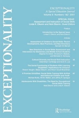 Assessment and Instruction of Social Skills: A Special Double Issue of Exception