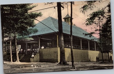 Postcard MA Athol Orange Pavilion at Brookside Park