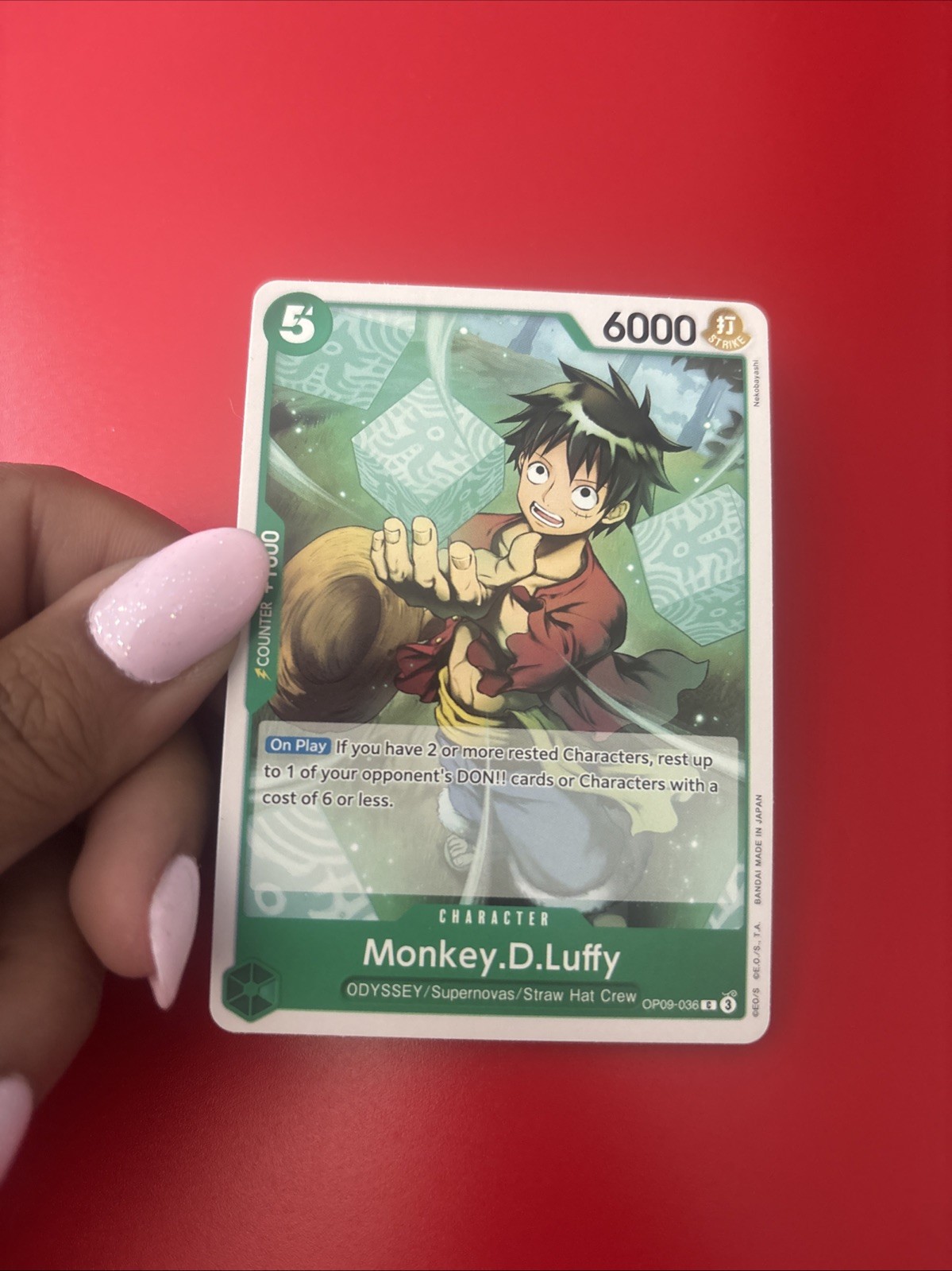 Monkey D. Luffy OP09-036 Emperors in the New World ONE PIECE Card Game English
