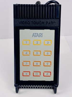 Vintage Atari Video Touch Pad with AUTHENTIC Original Overlay/Skin -- RARE Find!