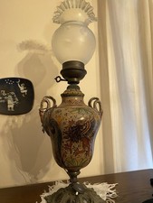 lampada vintage in ceramica deruta