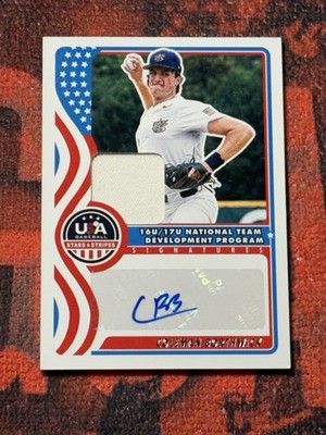 2025 Panini Baseball Stars & Stripes Coleman Borthwick GAME USED PATCH AUTO MVP