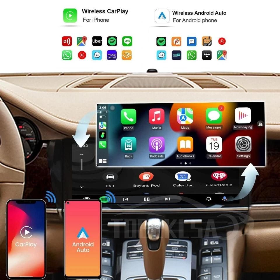 Radio GPS Android Pantalla Vertical 12.3" Car-Play para Porsche Panamera 2010-2016 Foto 4 de 4