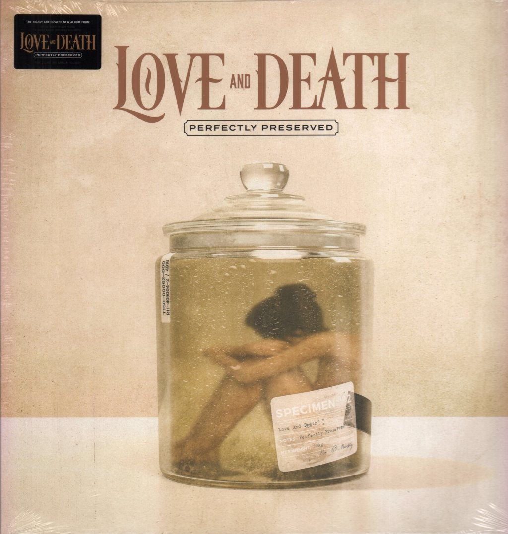 LOVE AND DEATH PERFECTLY PRESERVED DOUBLE LP VINYL 10 track double vinyl lp in g