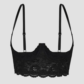 Underwear Open Nipple Sexy Lingerie Intimates Women Lace Half Cup Bra NEW