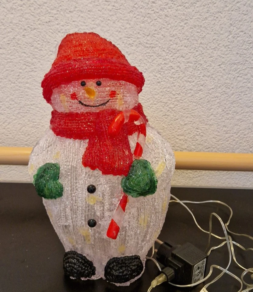 SCHNEEMANN -  LED - LUCA LIGHTING für INNEN und AUSSEN - ACRYL DEKOBELEUCHTUNG!