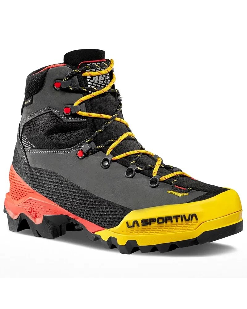 La Sportiva Aequilibrium LT GTX Gore-Tex Scarponi Alpinismo Uomo, Black/Yellow