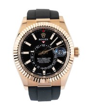Rolex Sky-Dweller 326238 Black Dial Yellow Gold Oysterflex Watch 2022 Full-Set