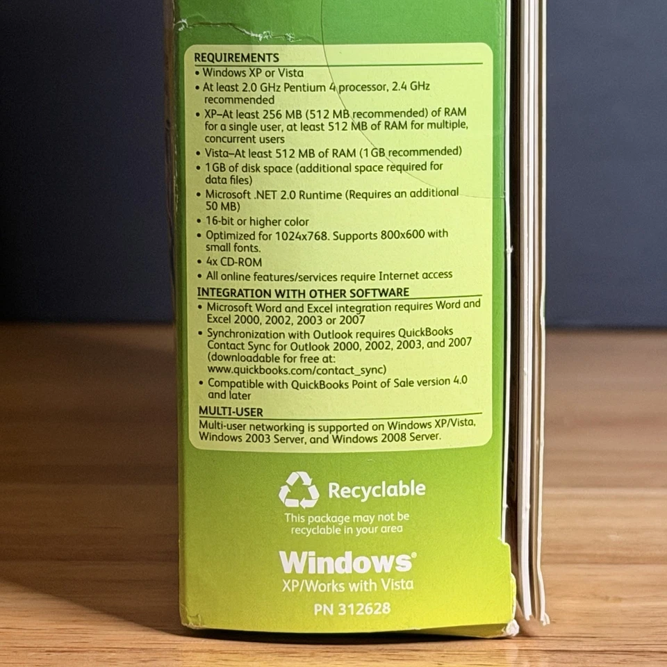 NEW Quickbooks Premier 2009 Accounting Windows US Version Full Retail - SEALED - Image 3 of 4