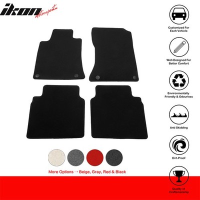 Fits 19-25 Nissan Altima Anti-Slip Front Rear Floor Mats Carpet Nylon 4PCS Black