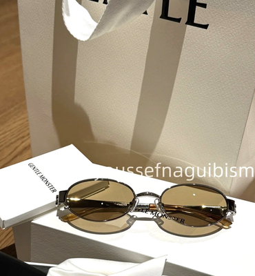 2026 GentleMonster Cali 02(BR) Bright silver metal oval sunglasses
