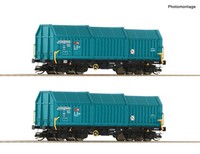 Tt 2-Tlg. Set: Teleskophaubenwagen Sbb Ep.Vi Roco 6680014 Neu