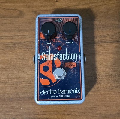Electro-Harmonix Satisfaction Fuzz Tone Guitar Effects Pedal - Tested & Working