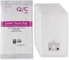 Compatible with Kenmore 53292 Type Q - C HEPA Canister Vacuum Bags,6-Pack White