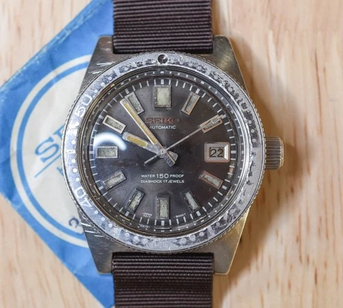 Vintage SEIKO 62mas 6217 8001 Big Crown Diver Dolphin First Model