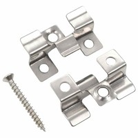 100X Terrassenclips Schrauben Edelstahl Befestigungs Clips Wpc Dielen Vidaxl