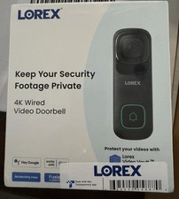 Lorex 4K Video Doorbell Wired Wi-Fi with 256GB upgraded storage