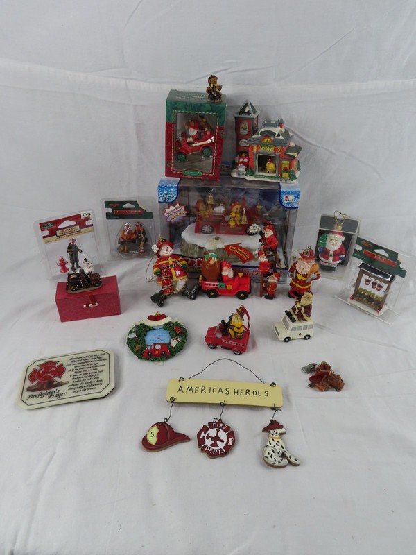*Firefighter Tribute* Lot of 15 + Christmas Ornaments and Gifts PREOWNED