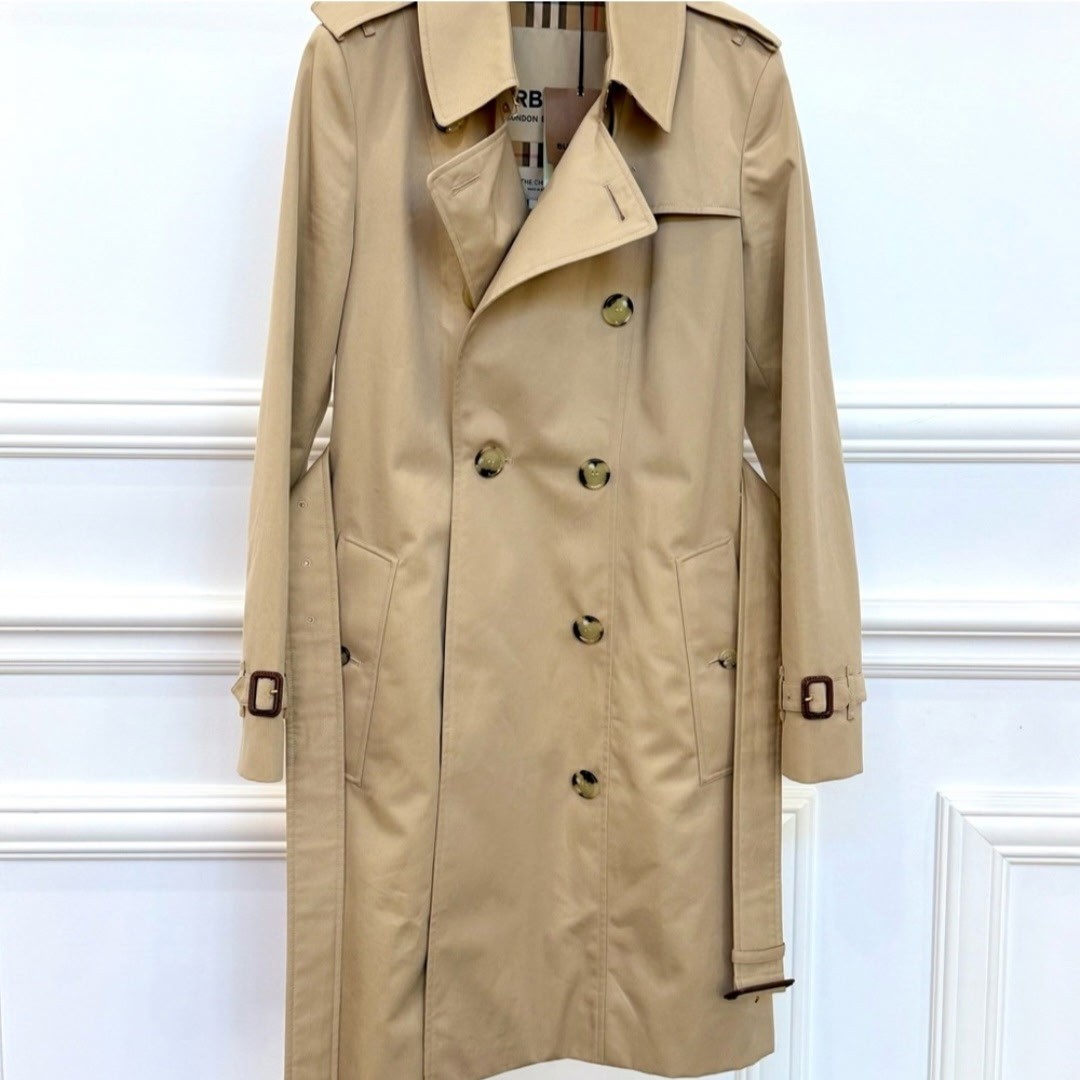 Burberry Chelsea Mid-Length Trench Coat in Honey Size US6-image
