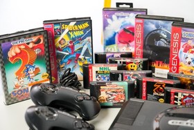 Sega Genesis 1 Console with games and extras Huge lot 35+ games, controllers