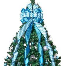 Christmas Tree Topper Christmas Wreath Bow, 52 13 inches Large Tree Toppers...