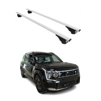 DachträGer GrundträGer FüR Kia EV9 GT-LINE 2023-2026 75Kg Stahl Silber 2 Tlg