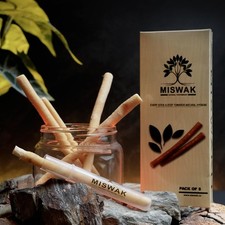 MISWAK Sticks - Pack of 5 Natural 5 Count Pack 1 , Brown