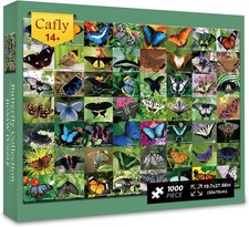 Butterfly Collection 1000 Pc Jigsaw Puzzle, Brand New-Sealed Box 