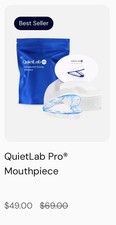 QuietLab Pro Adjustable Anti-Snoring Mouthpiece Pack of 2/Cleaning Brush