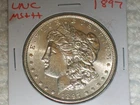 1897 P Morgan Silver Dollar US Coin UNC GEM BU