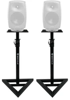 2) Rockville Adjustable Studio Monitor Speaker Stands For Genelec 8350A Monitors