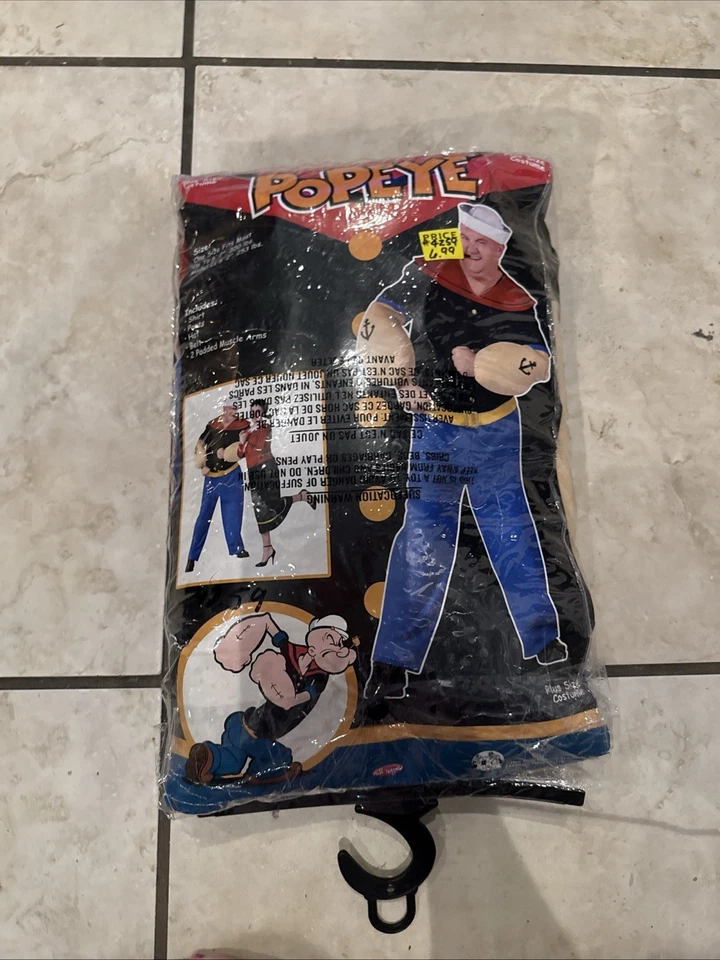 Disfraz Popeye Personaje Adulto Talla Grande Fun World 1996 King Features Disfraz Foto 4 de 4