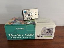 Canon PowerShot ELPH S230 Digital Camera Battery Charger Box Manuals