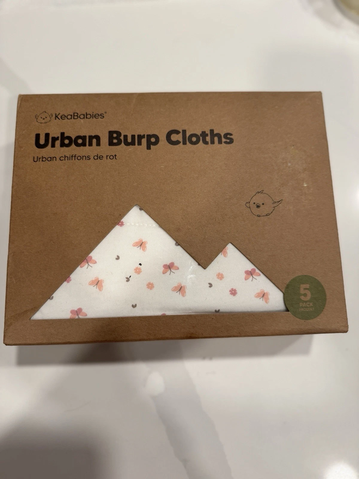 KeaBabies Organic Cotton Urban Burp Cloths 5 Pack Butterflies
Opens in a new window or tab