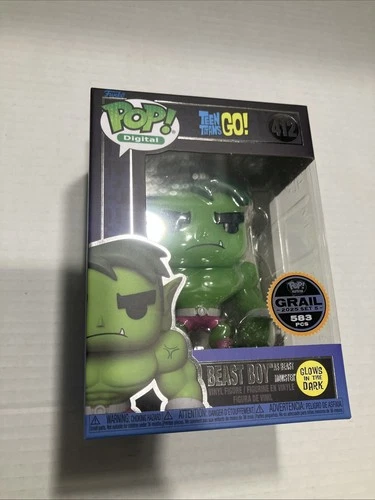 Beast Boy as Beast Monster #412 Teen Titans GO! Funko Digital Grail (Glow)