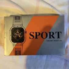 Sport Smart Watch Smartwatch 49 mm Schwarz Silikon inkl. Ladekabel