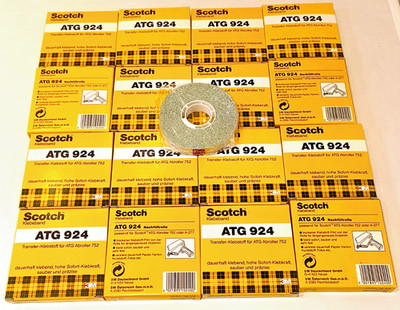 4x Scotch Klebeband ATG 924 Transfer Klebstoff für ATG Abroller 752 / 33m x 12mm