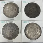 1886 1886-O 1889-O 1921-D Morgan Dollar Lot of 4