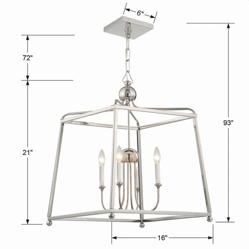 Crystorama Lighting - Four Light Chandelier - Chandelier - Sylvan - Four Light - Picture 4 of 4