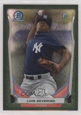 2014 Bowman Chrome Prospects Black Static Refractor 25/35 Luis Severino 3h1